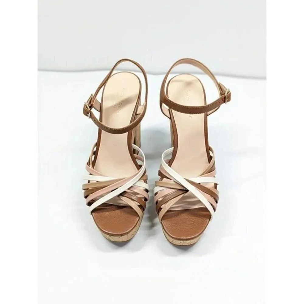 Kate Spade Women's Glow Leather Dressy Platforms Multi Toast Size 7 (MSRP $228)